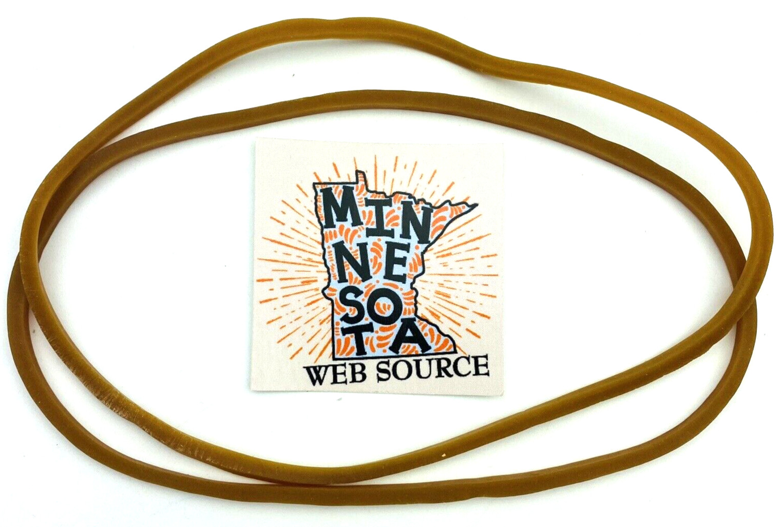 (2) K’NEX Tan Long Belt Drive Bands 7‑1/4" – USED OEM – Belt Drive