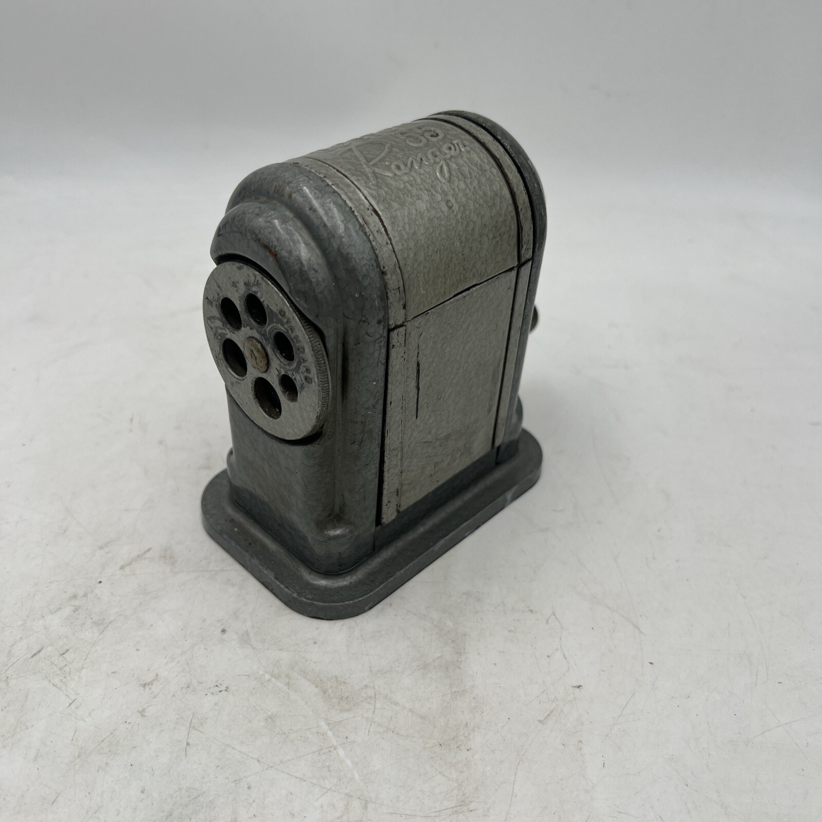 Vintage Boston Ranger 55 Pencil Sharpener,6 Hole-Adjustable Point Selector-Works