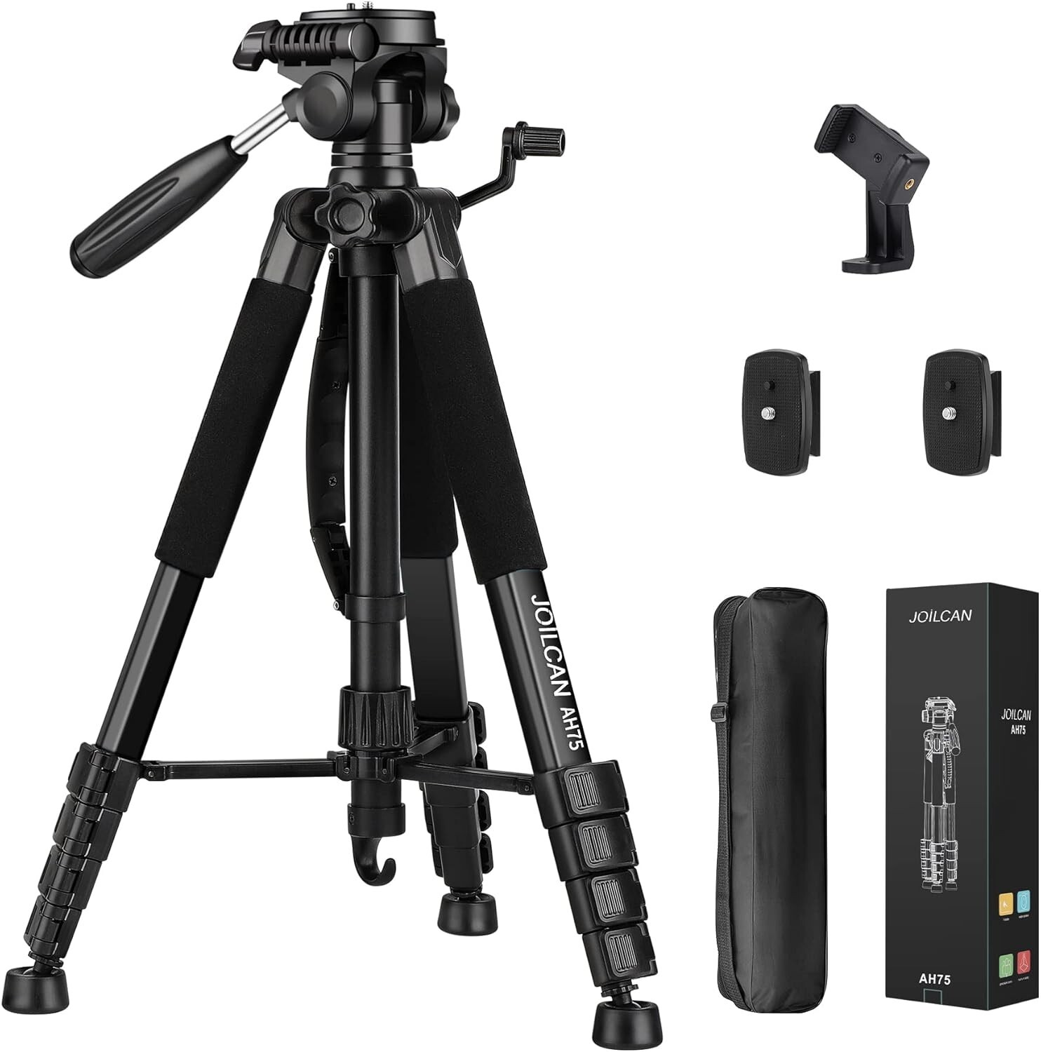 Tripod Camera Tripods 74" Tripod for Camera Phone Video Recording Heavy Camera