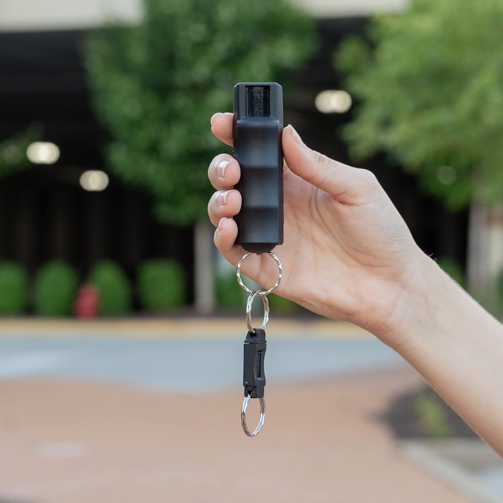 SABRE Pepper Spray Quick Release Keychain for Easy Carry and Fast Access