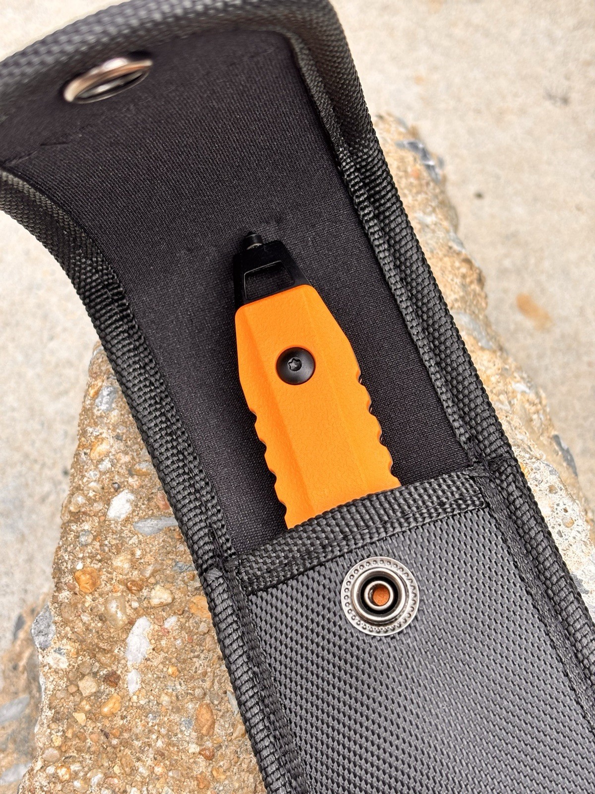 Fixed Blade Knife 7” Emt Rescue Hook Cutter Full Tang Nylon Sheath Professional