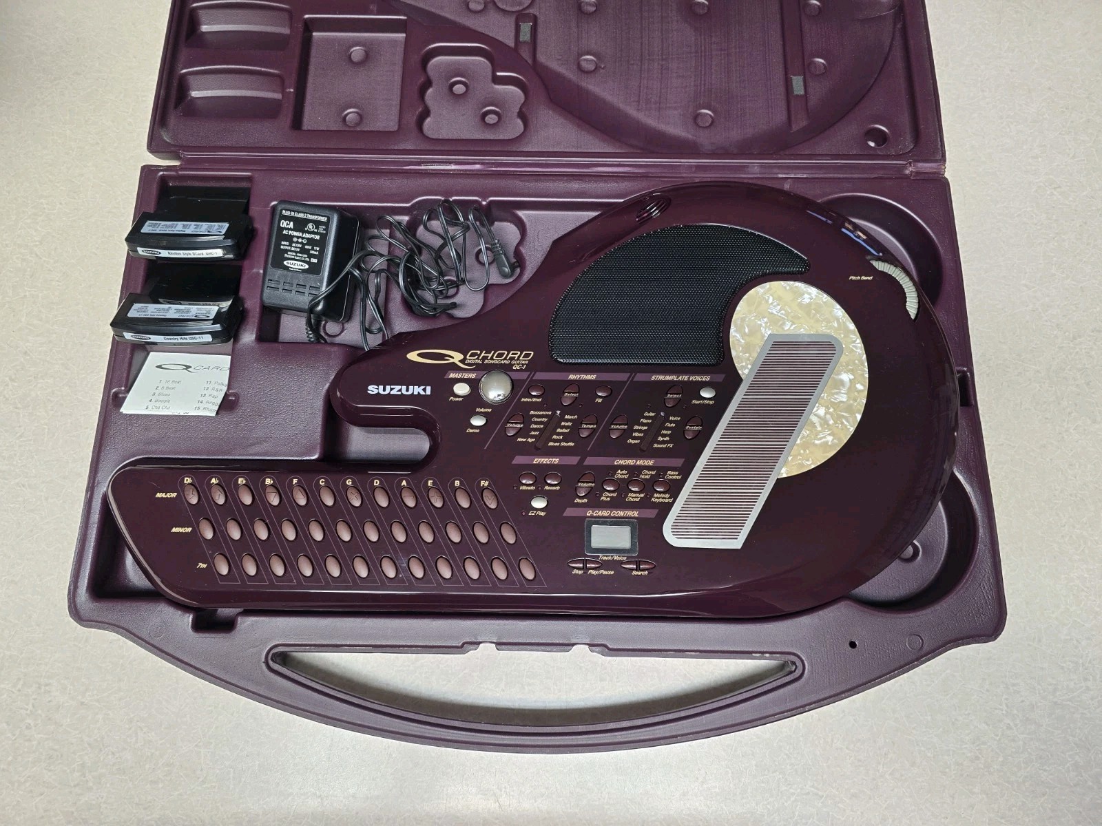 Suzuki Q Chord QC-1 / With Songcard Cartridges for Q-Chord Digital Synthesizer