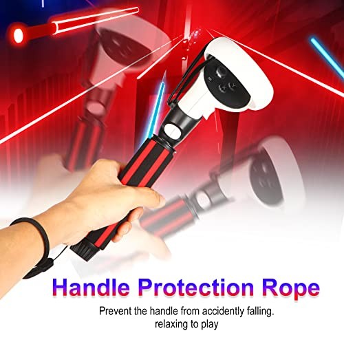 Striped Style VR Game Handle Attachments for Quest 2 - Extension Grips
