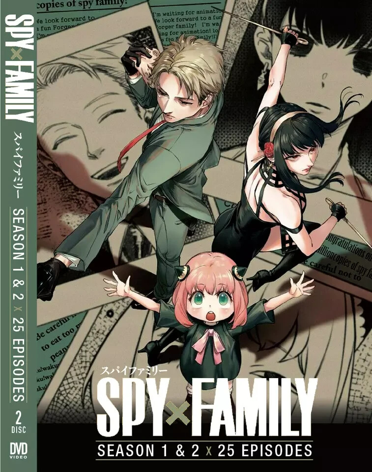 Spy x Family Season 1 + 2 Vol. 1-25 END DVD (English Dub) (Anime)