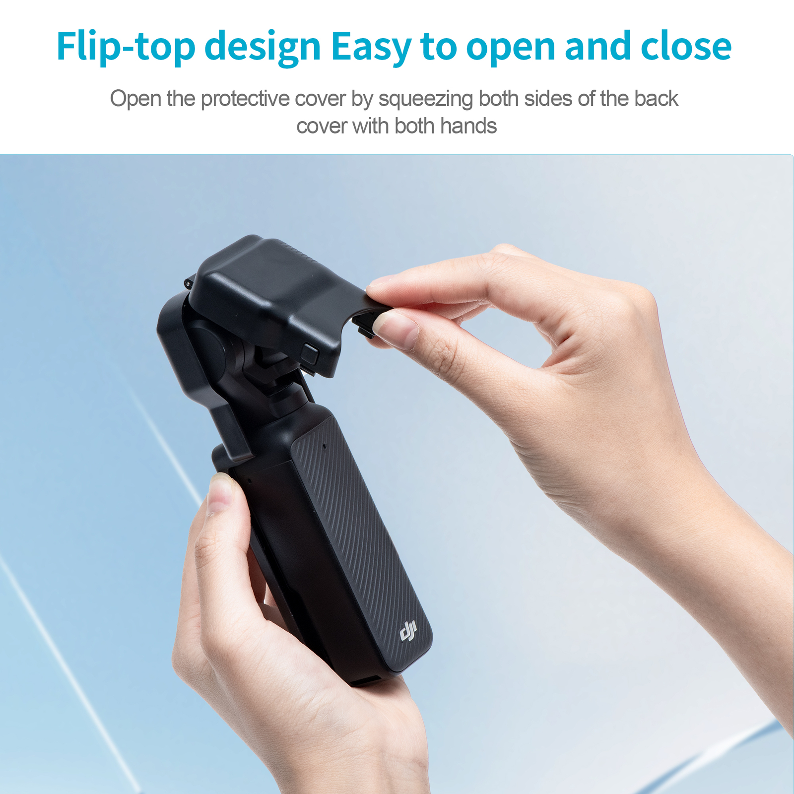 Gimbal & Screen Protector Cover Flip Version for DJI Osmo Pocket 3 black