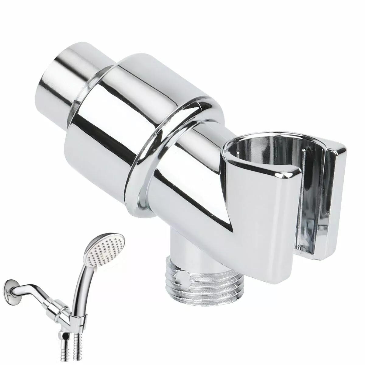 Adjustable Handheld Shower Head Holder Wall-mounted Arm Bracket Handheld Shower