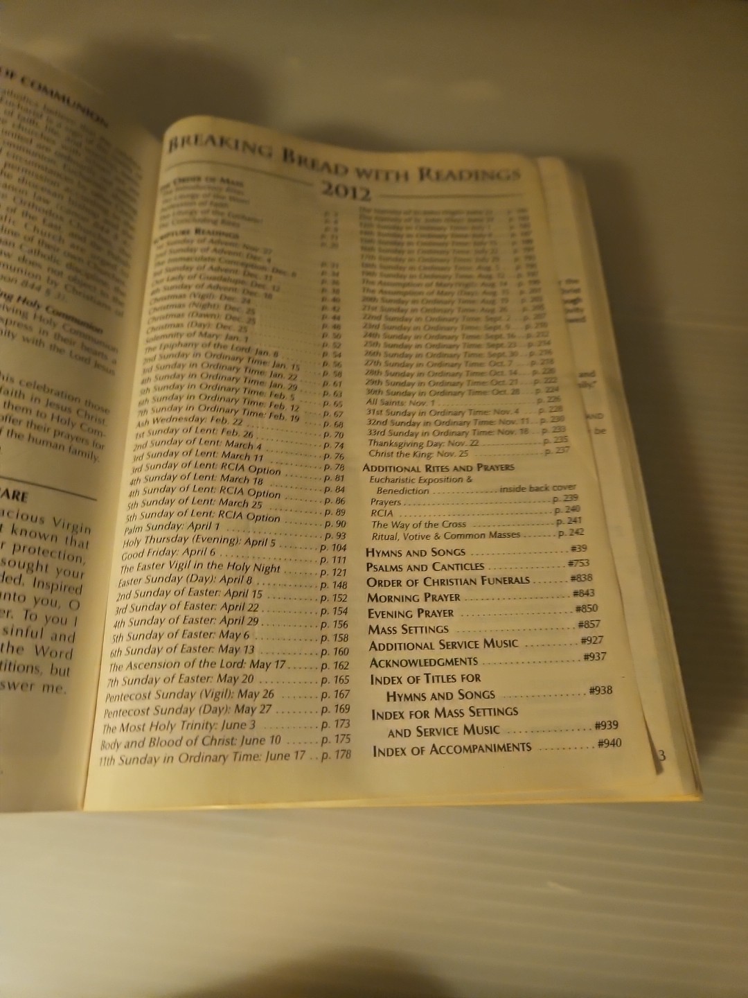 2012 "Breaking Bread" Guidelines For Reception Of Communion Personalized Book