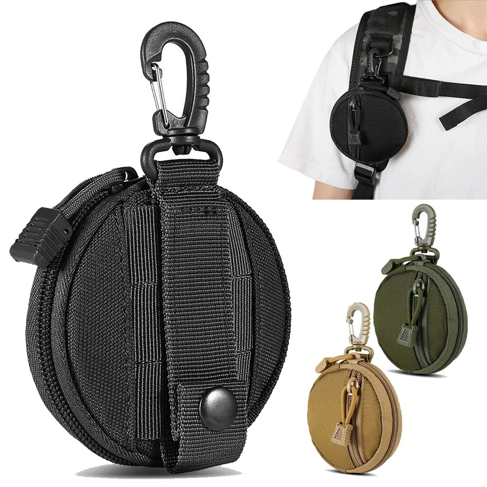 Tactical EDC Molle Utility Pouch Organizer Coin Purse Keychain Pocket Waist Pack