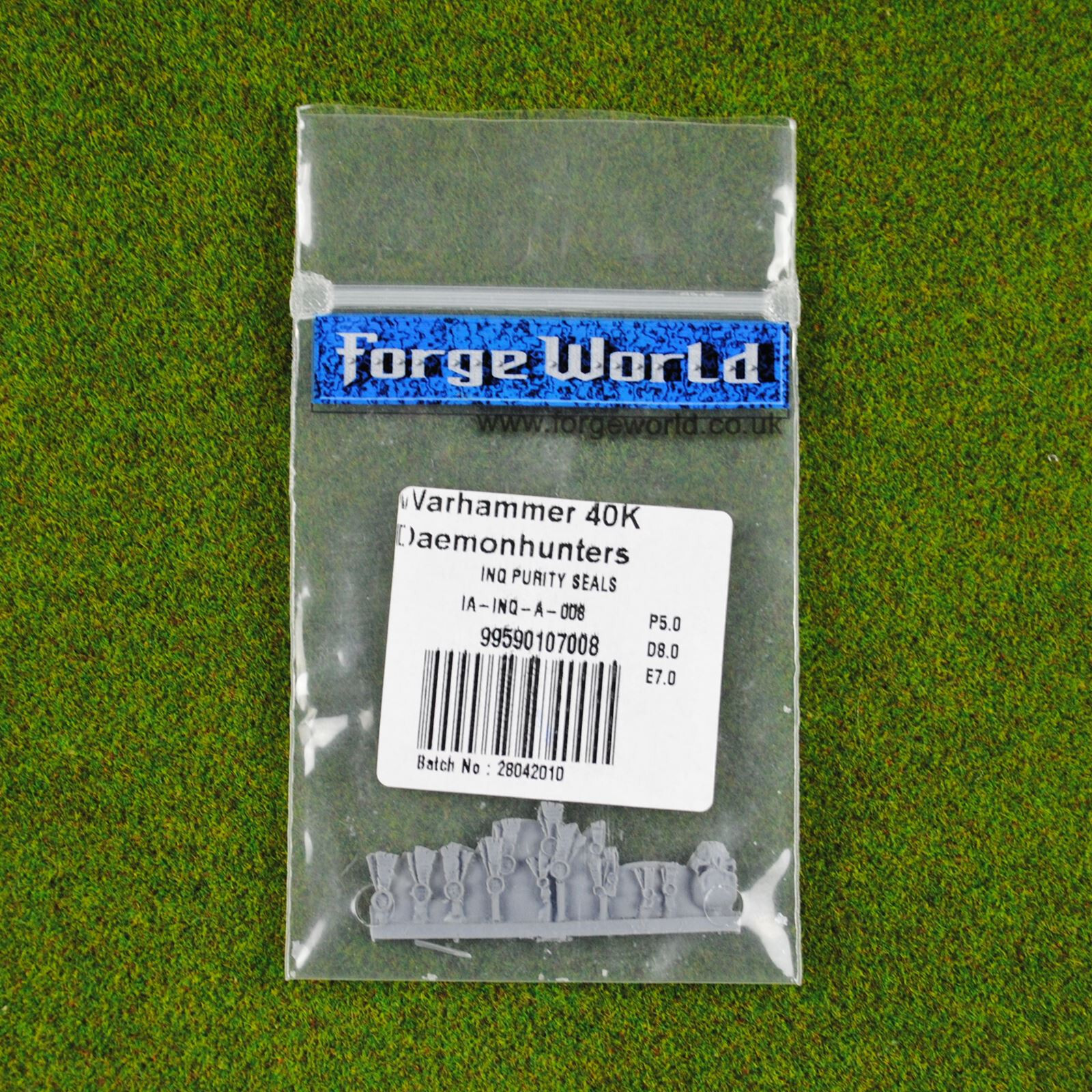 FORGE WORLD Warhammer 40K Daemonhunters Purity Seals  (INCOMPLETE !) Forgeworld