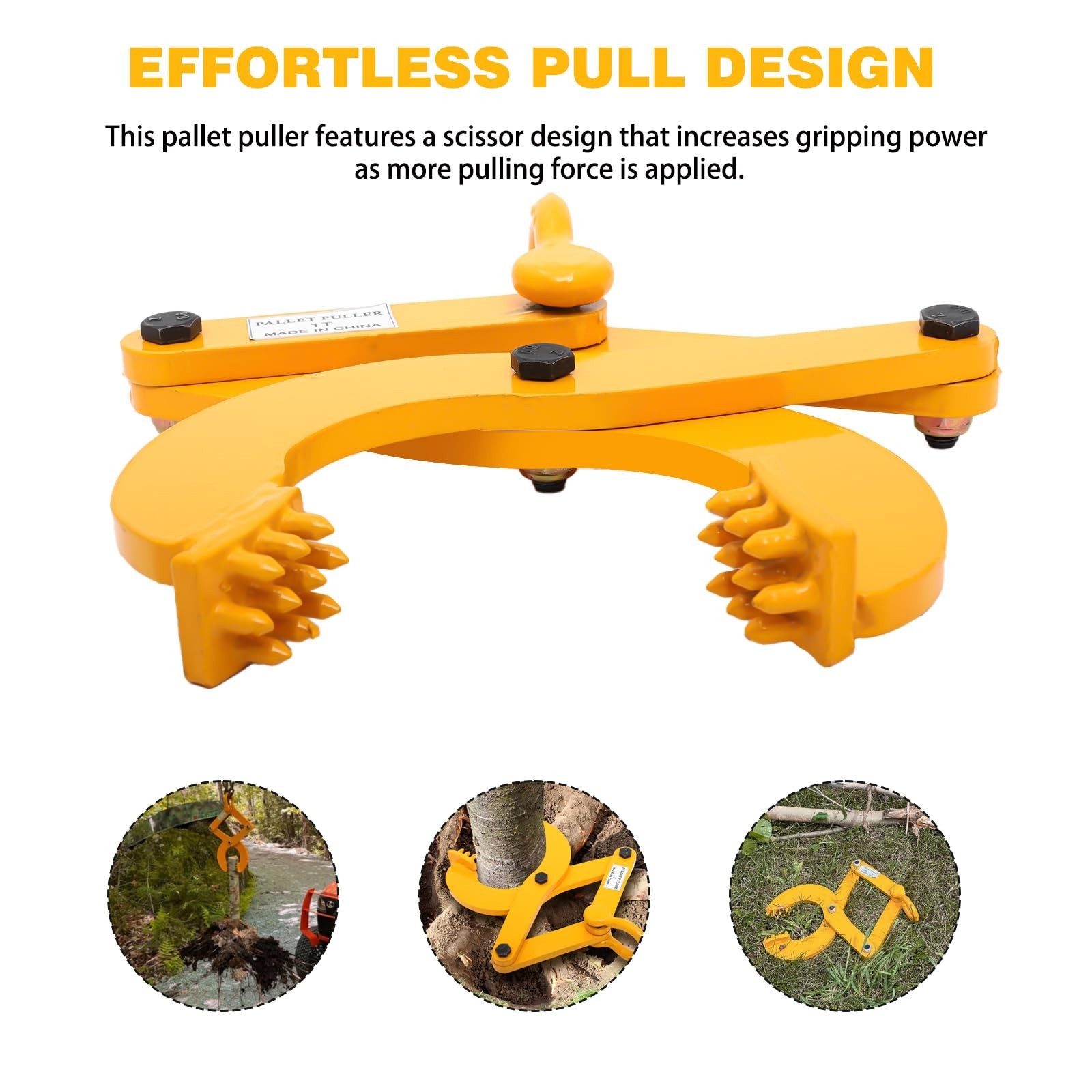 Pallet Puller,1T/2205 LBS Capacity Pallet Jack Puller,Heavy Duty Single Sciss...
