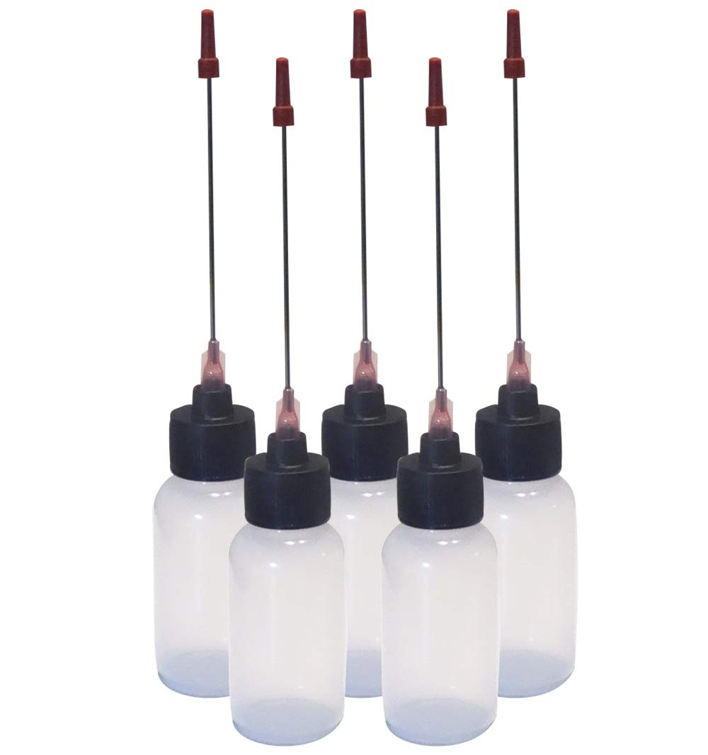 Liberty Products 5-1 OZ bottles with extra long 2" stainless needle