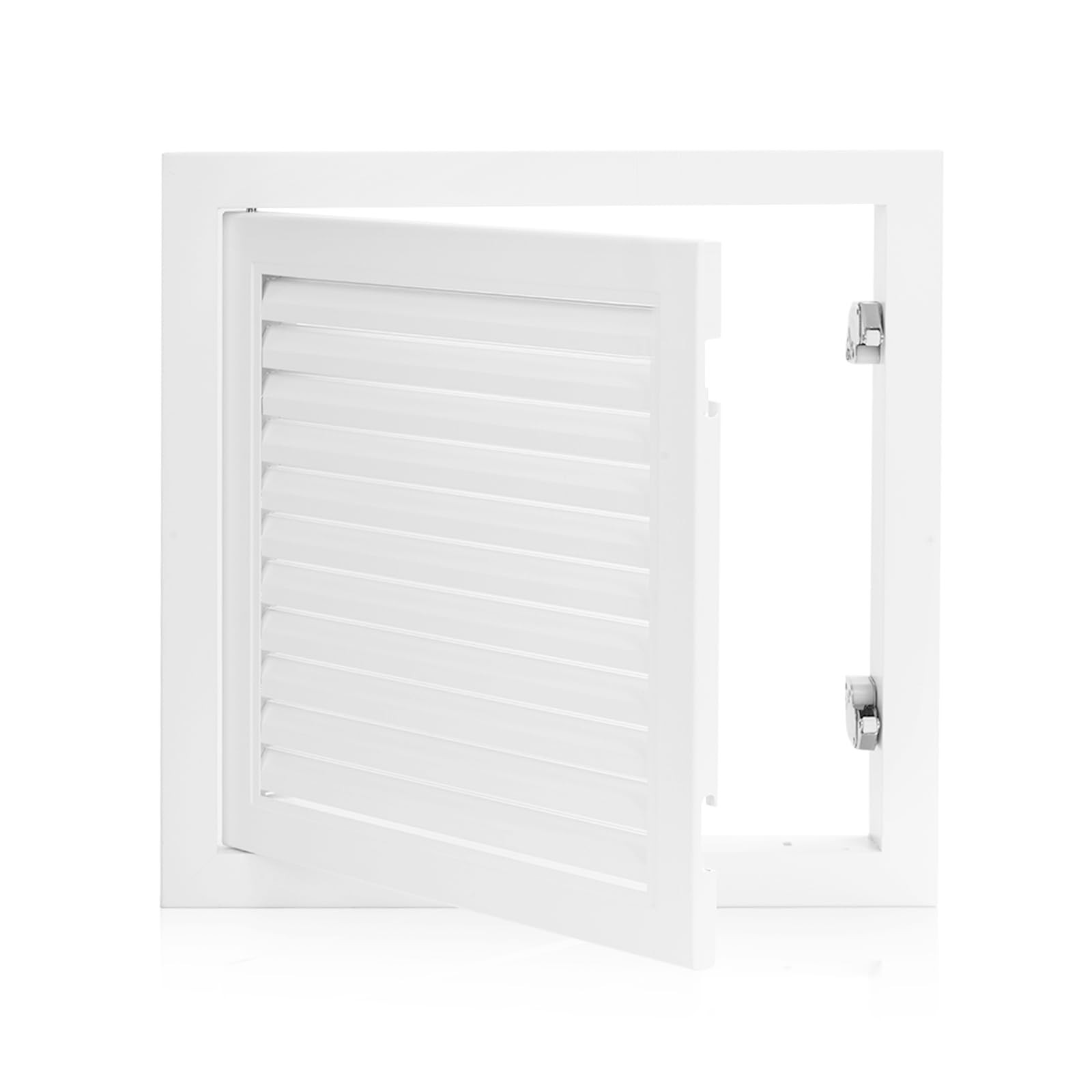 White 13.5x13.5 Inch Aluminum Alloy Drywall Access Panel Door Vent Push Switch