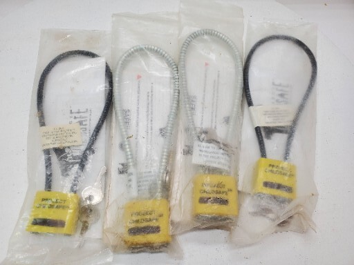 4 Gun Lock Trigger Pistol Shotgun Rifle Project Child Safe Steel Cable