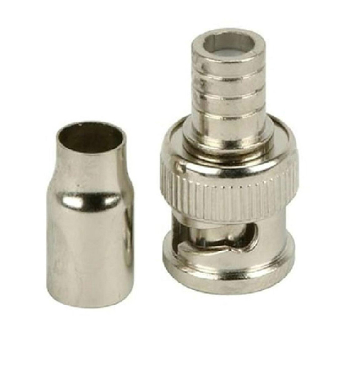 100pcs BNC Connector CCTV RG59 Crimp On