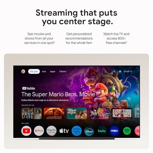Google TV Streamer 4K with Voice Remote, HDR, Smart Home Control, 32GB, Hazel