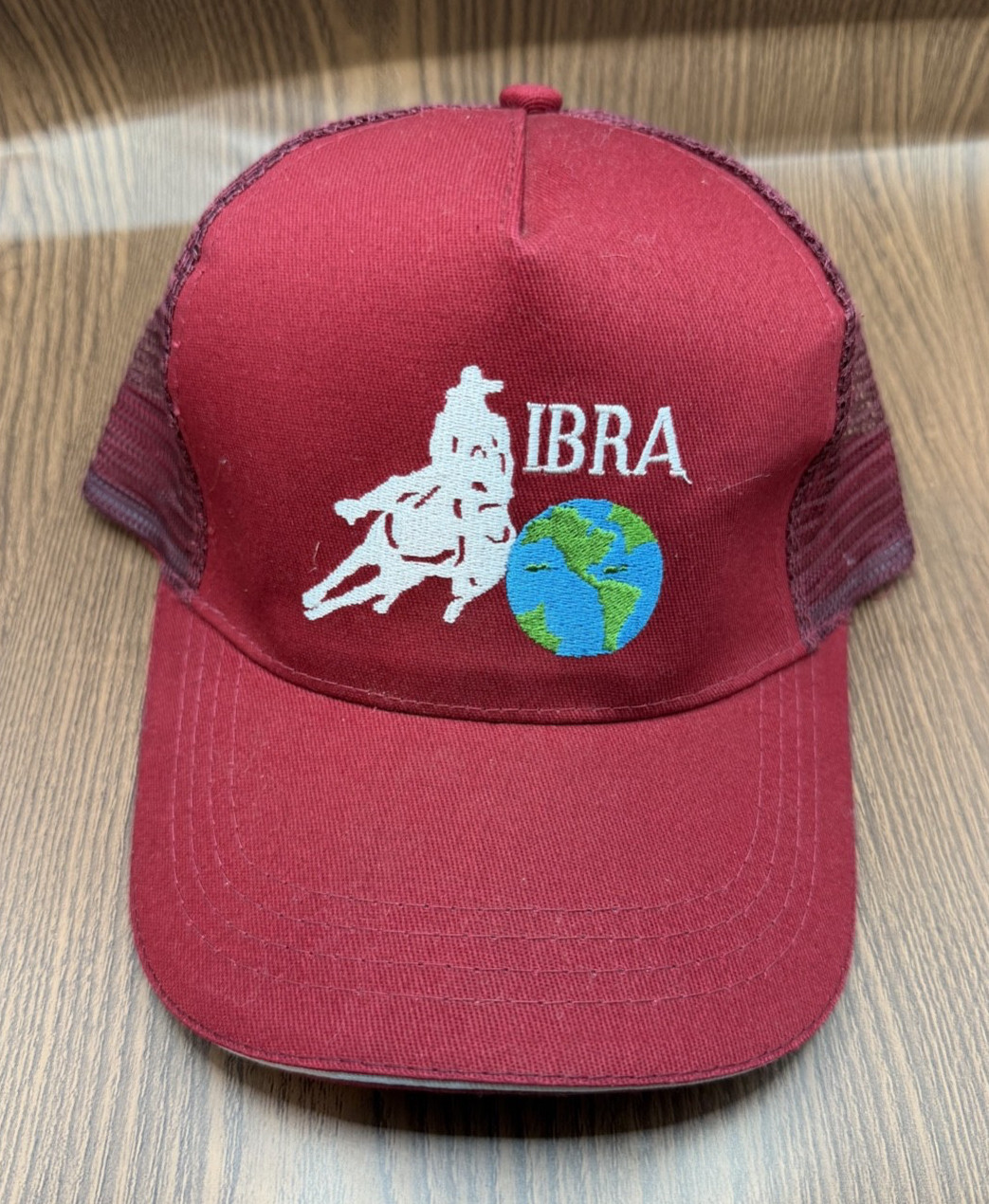 IBRA-Barrel Racing-Red Snapback Trucker Style Hat/Cap-NEW
