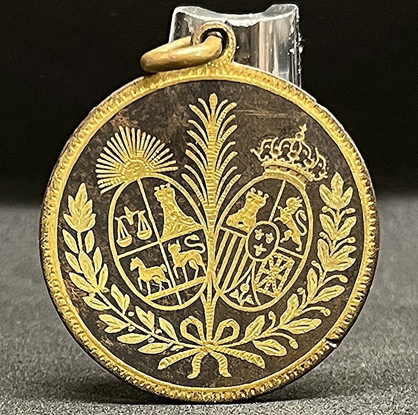 Uruguay Spain 1913 Montevideo Gift from the Spanish newspaper superb rare medal!