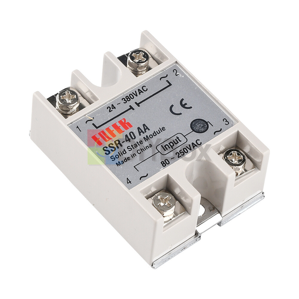 SSR-40AA 40A Solid State Relay Module SSR 80-250V AC / 24-380V AC USA