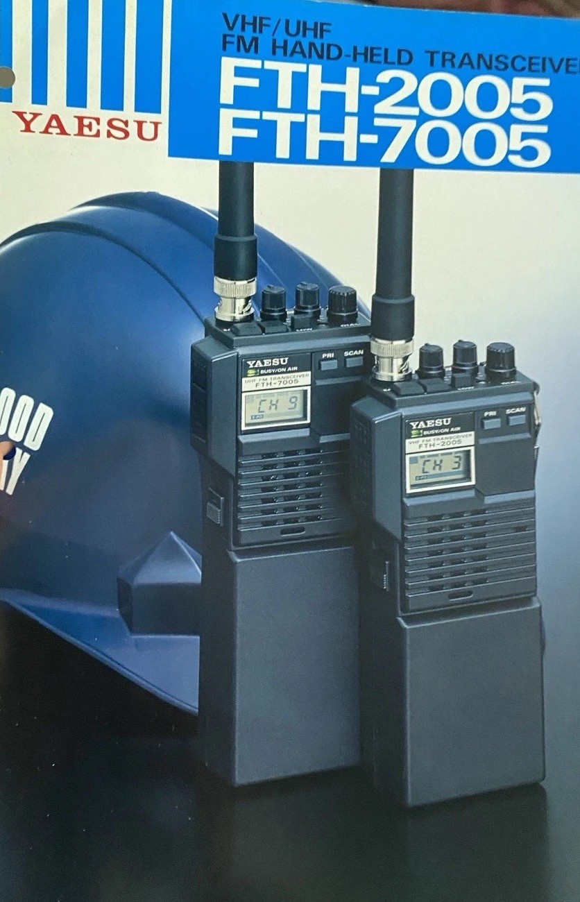 Yaesu FTH-2005 7005 UHF VHF FM Amateur Radio Transceiver Flyer Handheld Vtg Ad