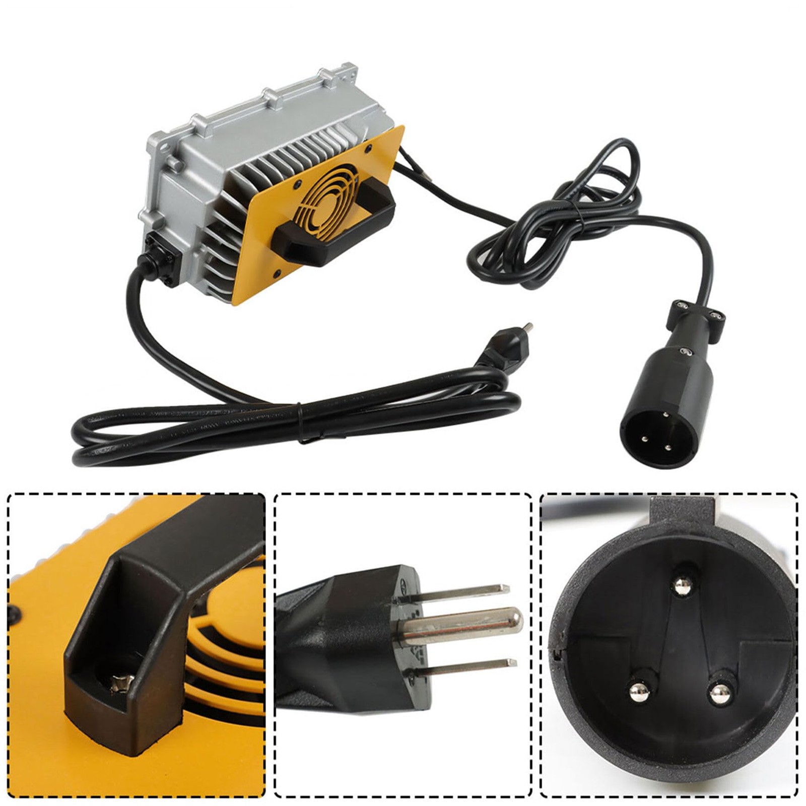 48 Volt 18Amp Battery with 16ft Cable Detachable Plug Replacement for Golf Cart