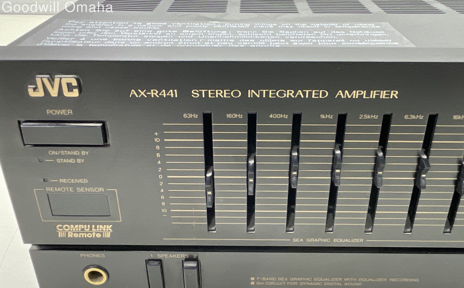 JVC AX-R441 Stereo Integrated Amplifier TESTED!!! READ DESCRIPTION!!!