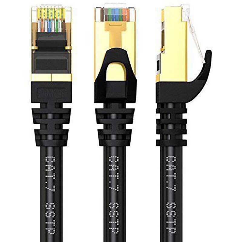 Cat7 Ethernet Cable Lan Network RJ45 Patch Cable Cord For PC Laptop 10Gbps USA