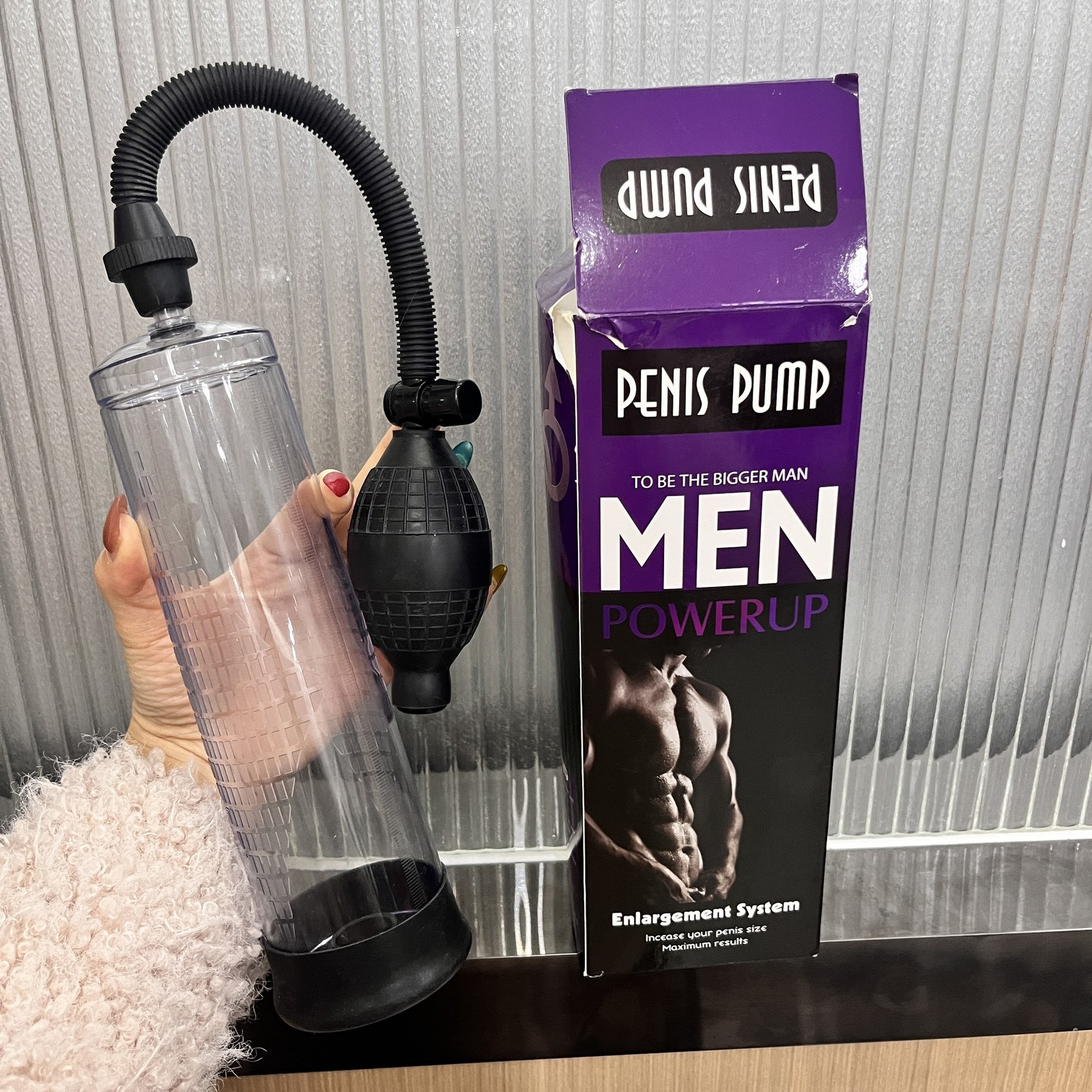 Penis Extender Enlarger Manual Vacuum Pump penis Exercises Training Device Big