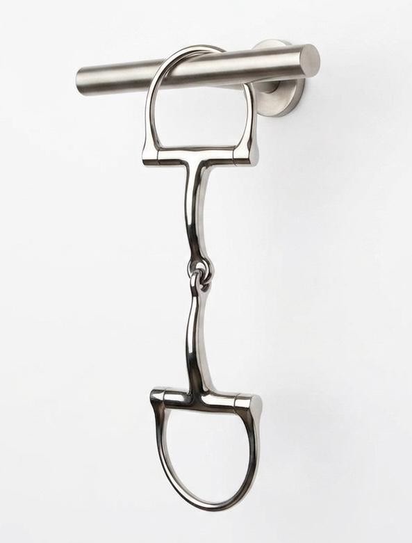 Western Horse Bit 5” Offset D Ring Slow Twist Stainless Steel Training Snaffle