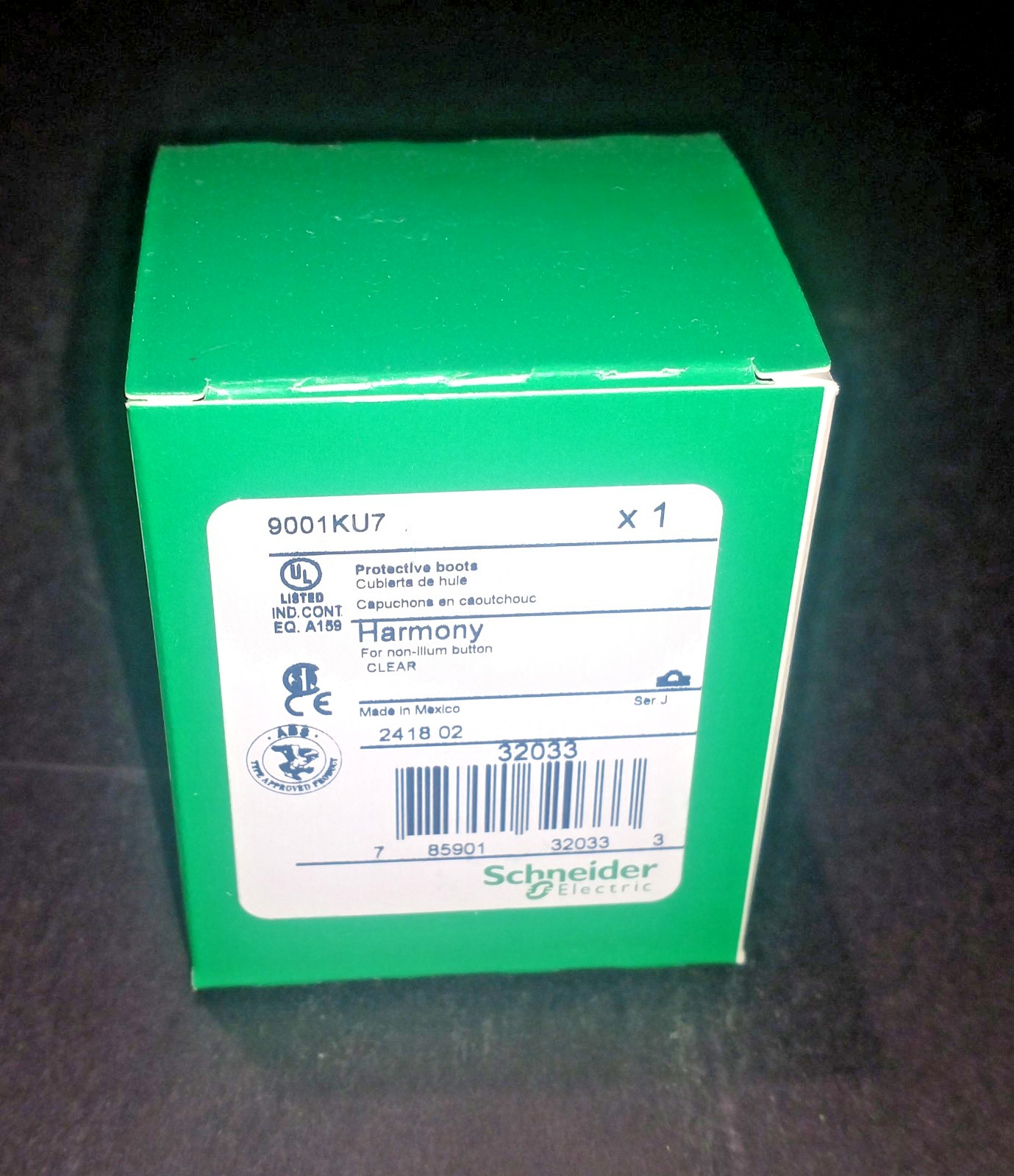 Schneider Electric 9001KU7 30mm Clear Boot Push Button Protective