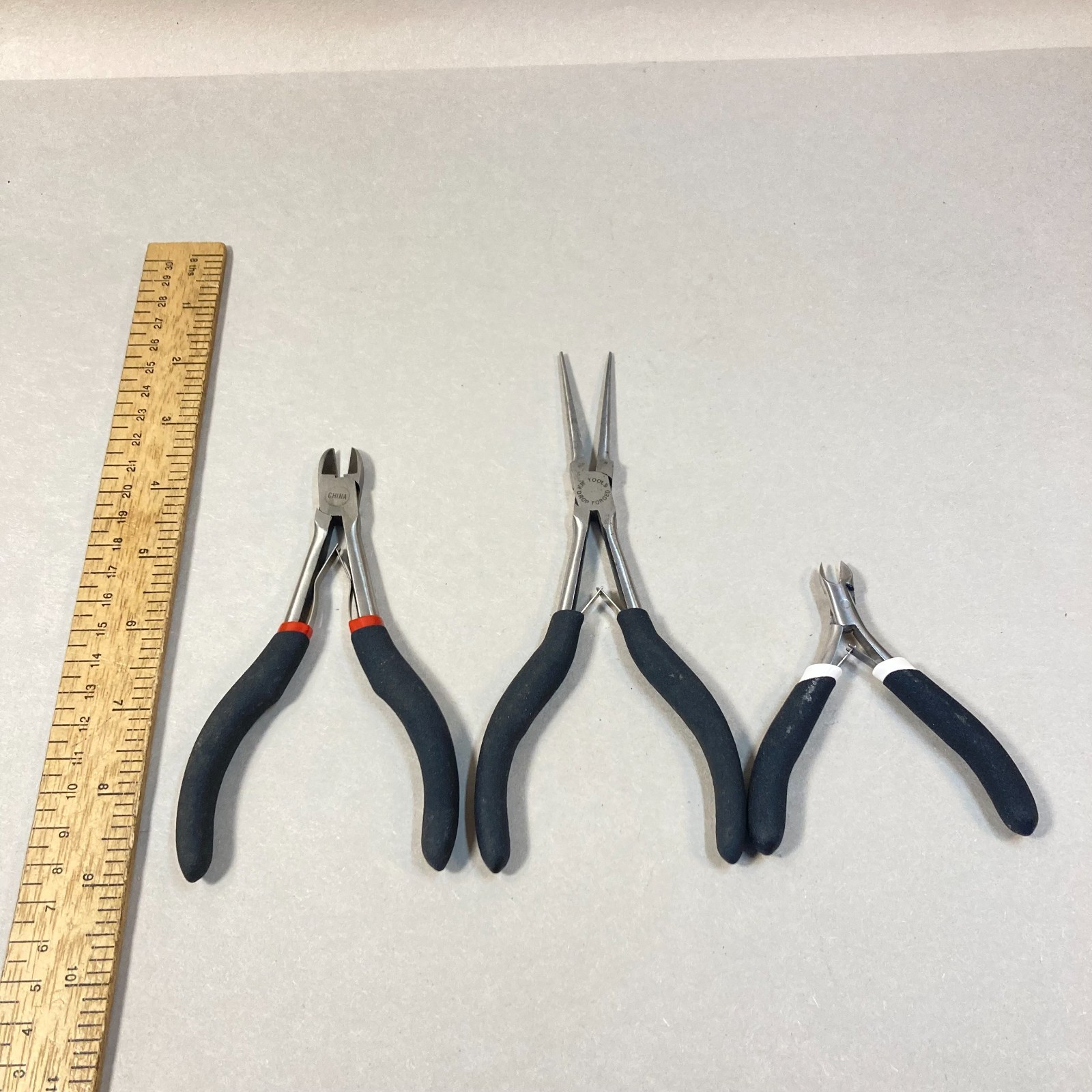 Plier Set 3 Pc Needle Nose Diagonal Cutting Snips