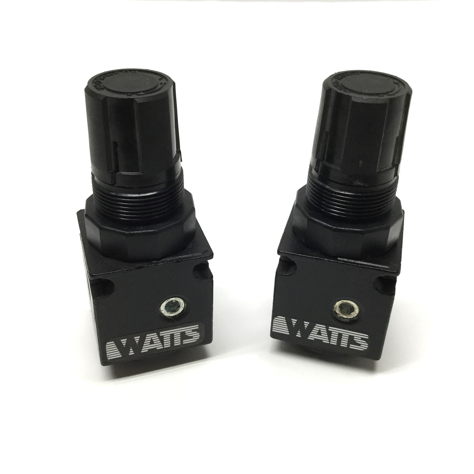Lot of 2 Watts R35-01C QUBE Air Pressure Regulators, 1/8" NPT Ports, 0-125psi