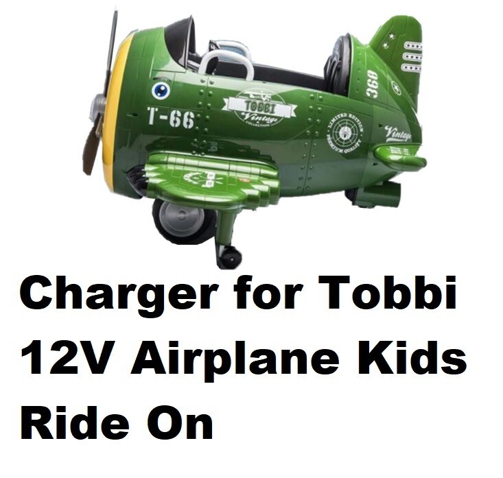 🔥power supply battery Charger for Tobbi t66 12V Airplane Style Kids Ride On