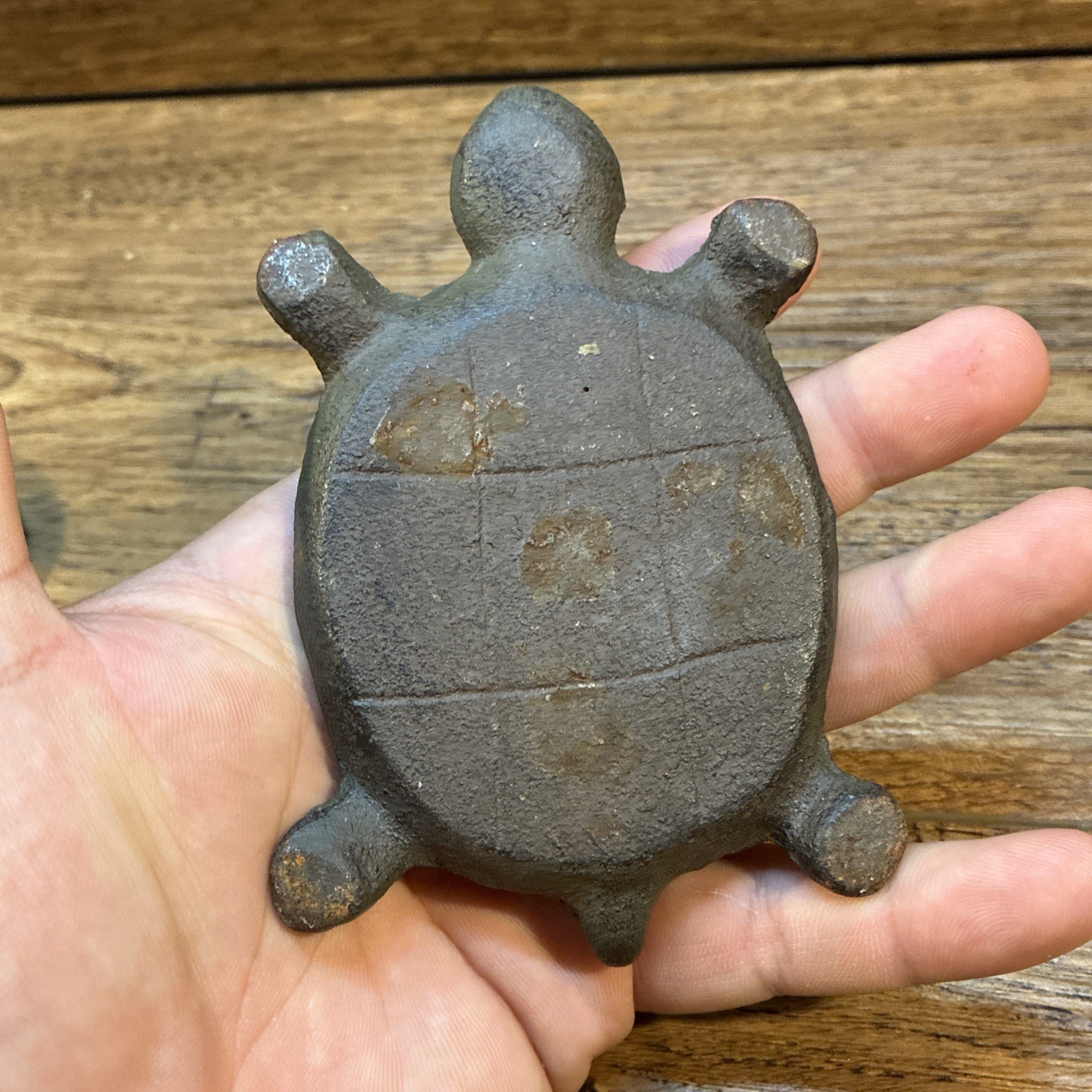 Turtle Hide A Key Box Hideaway Rustic Cast Iron Garden Decor Figure Tortoise