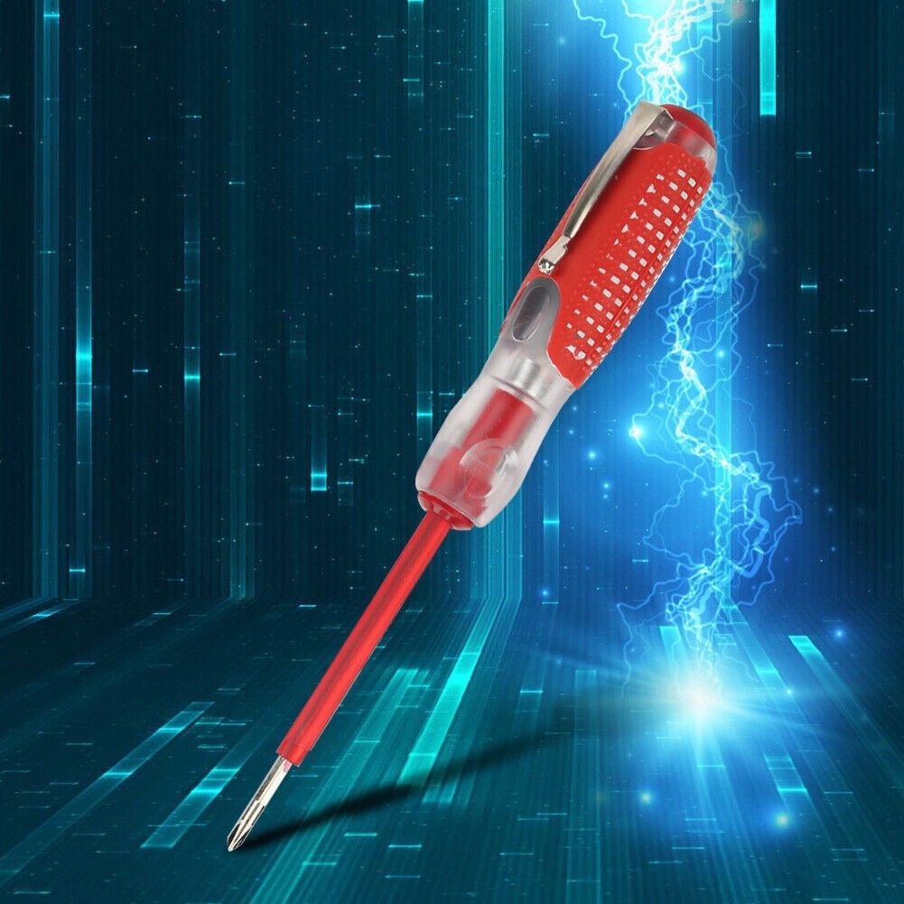 100-500V Cross Slot Pencil Electric Test Screwdriver with Skid Proof Handle