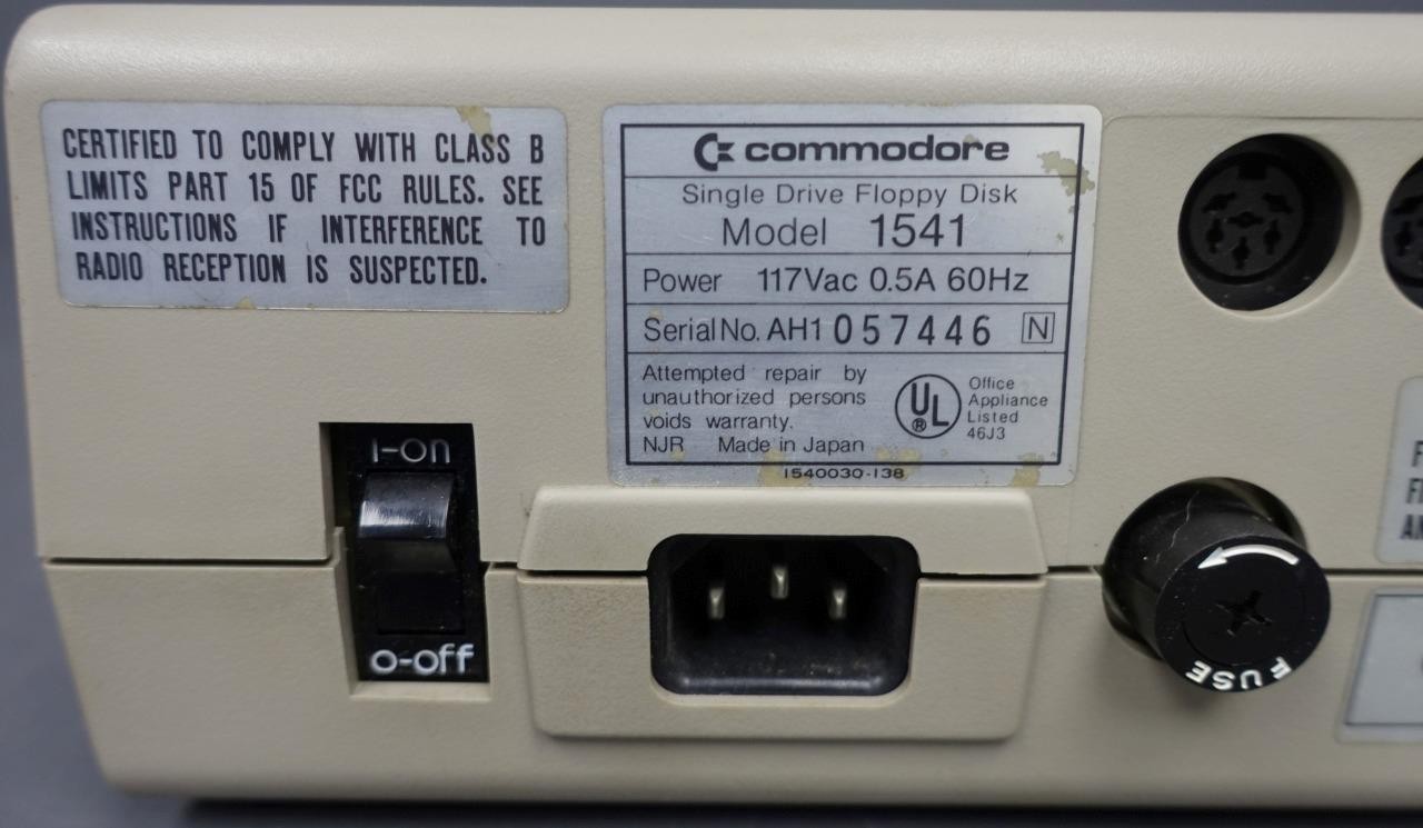 Commodore 1541 Vtg 5.25" Floppy Disk Computer Drive No Cable/Untested