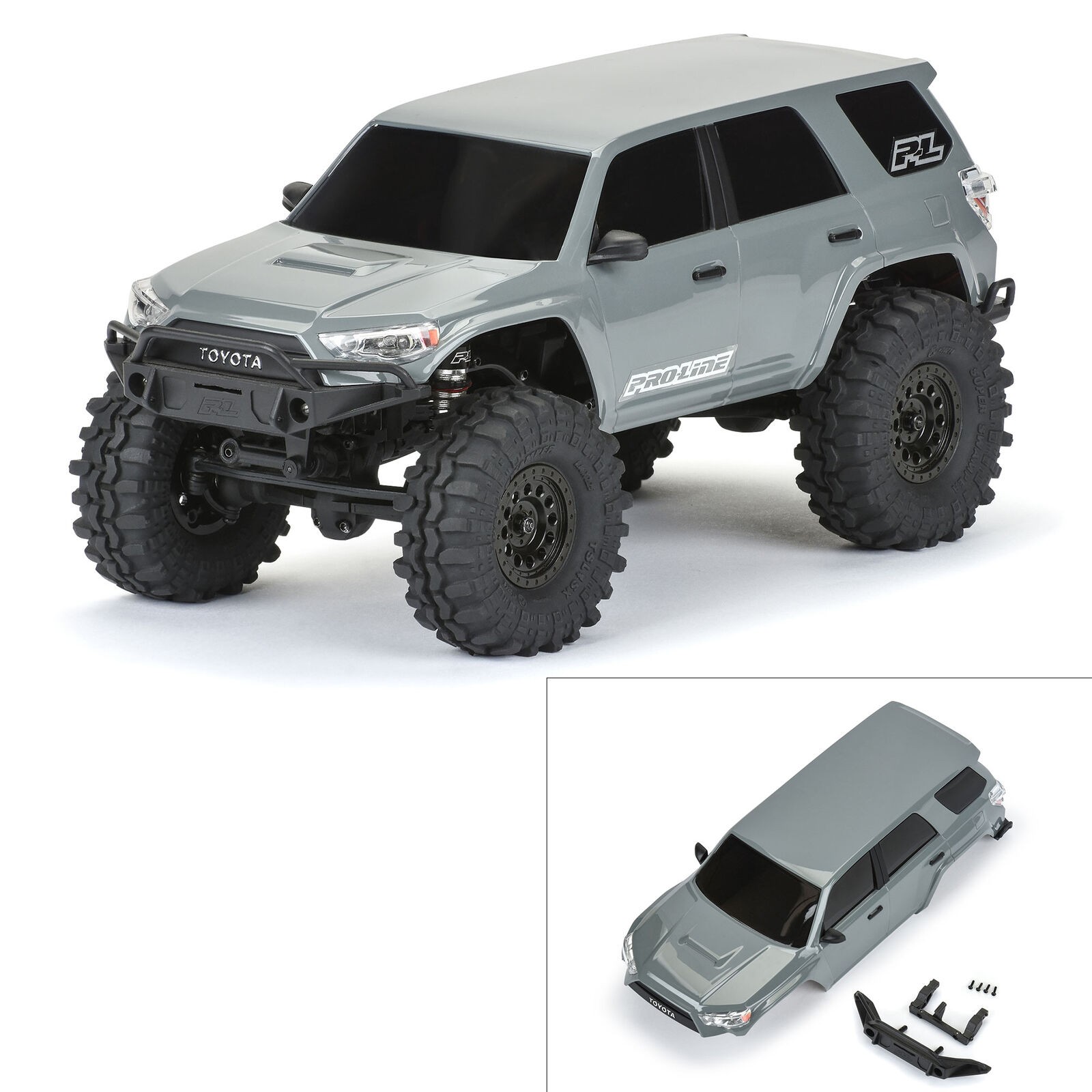Pro-Line PRO362114 1/24 2023 Toyota 4Runner TRD Pro Gray Hard Body for SCX24