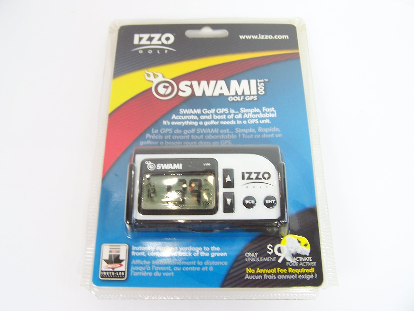 Izzo Swami 1500 Golf GPS Rangefinder Brand New Sealed Hand Held w/USB cable
