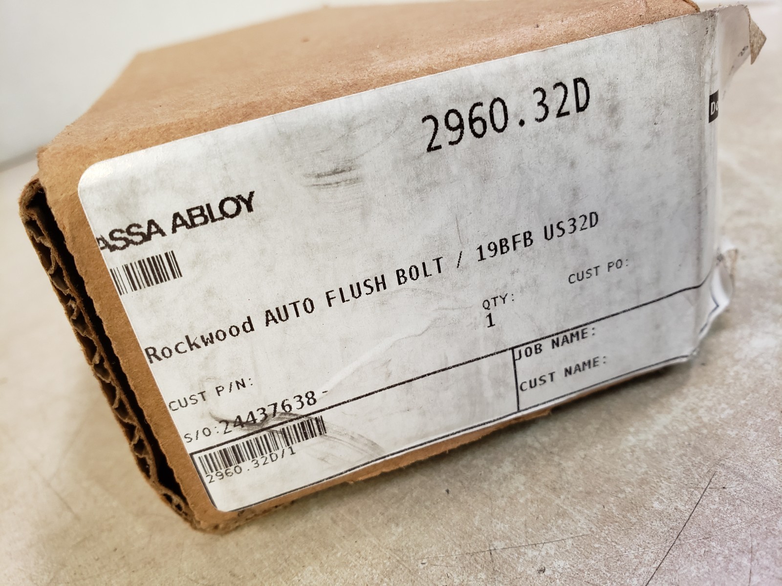 Rockwood 2960.32D Auto Flush Bolt 19BFB US32D