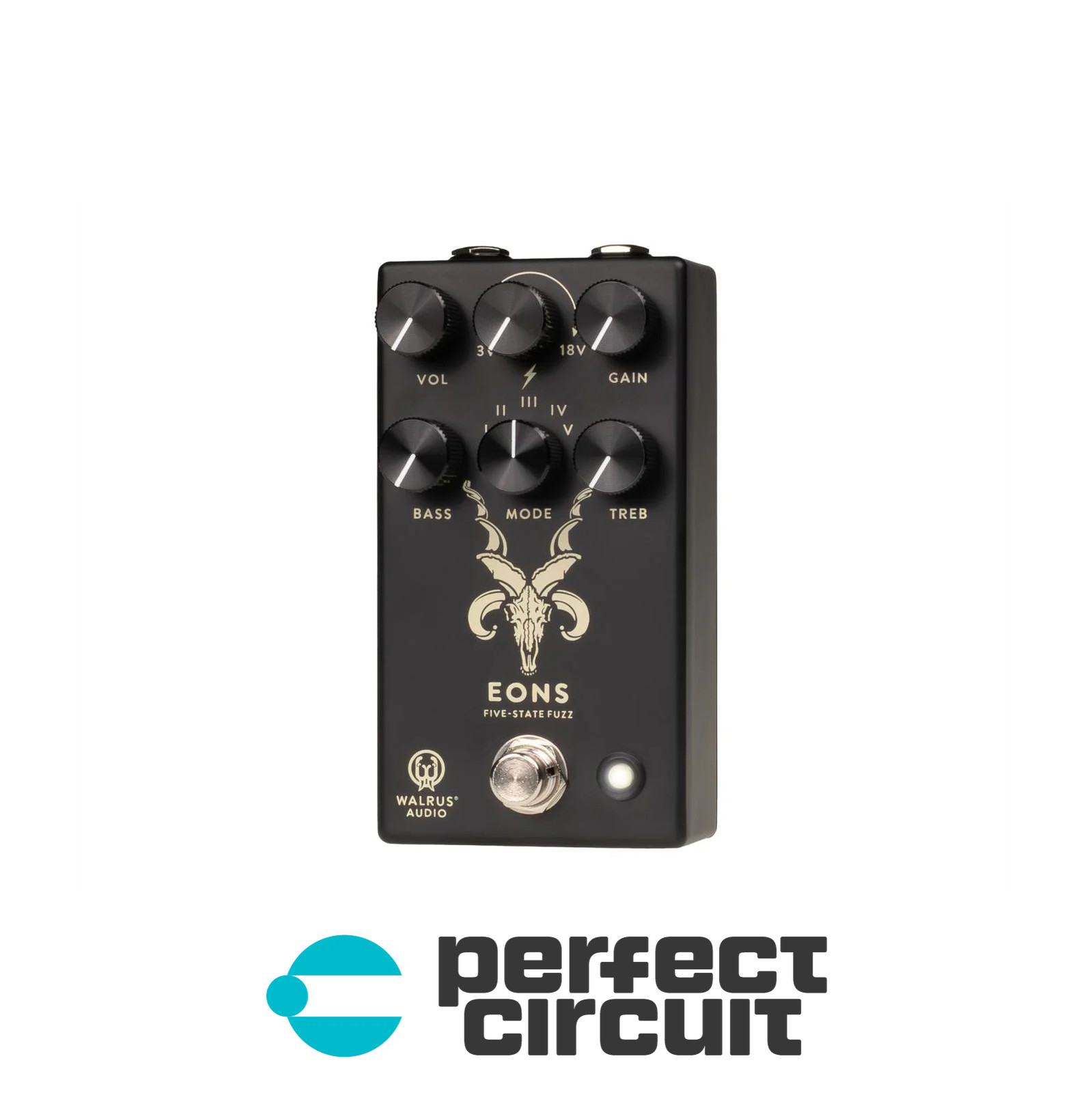 Walrus Audio Eons Five-State Fuzz Pedal (Black) EFFECTS NEW - PERFECT CIRCUIT