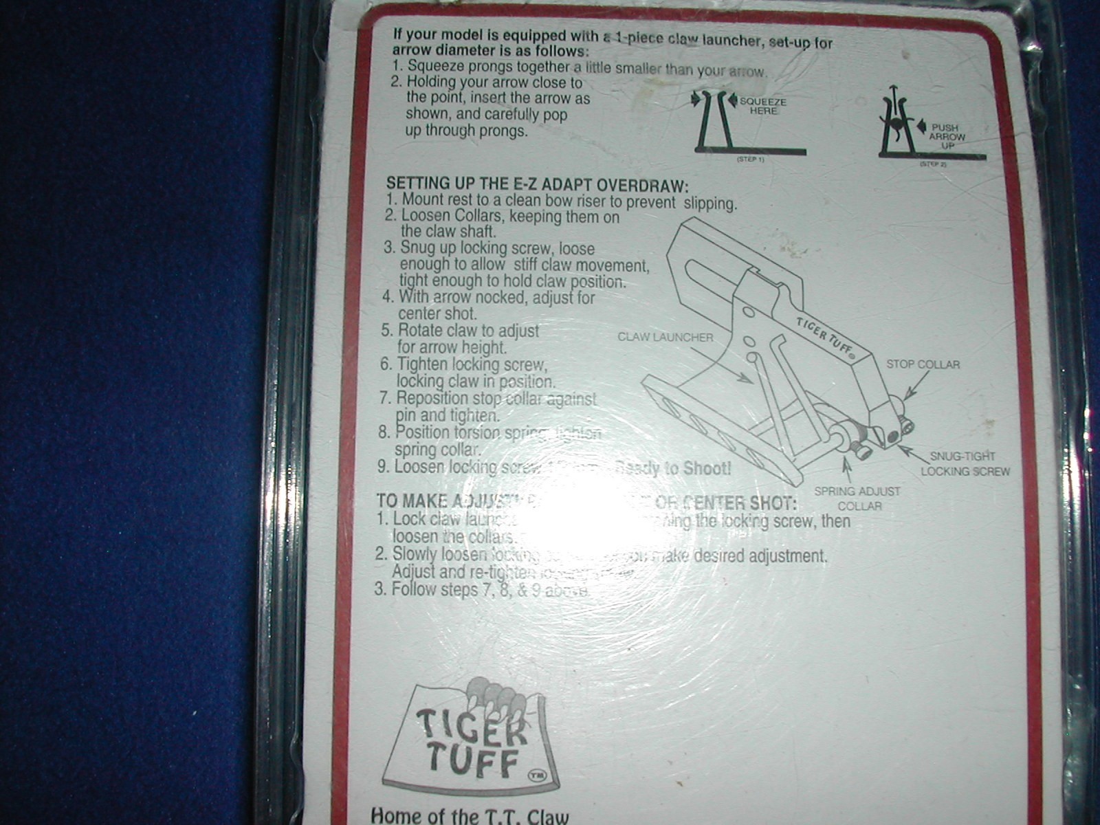 1 Compound Bow Over Draw Rest Adjustable Prongs Style