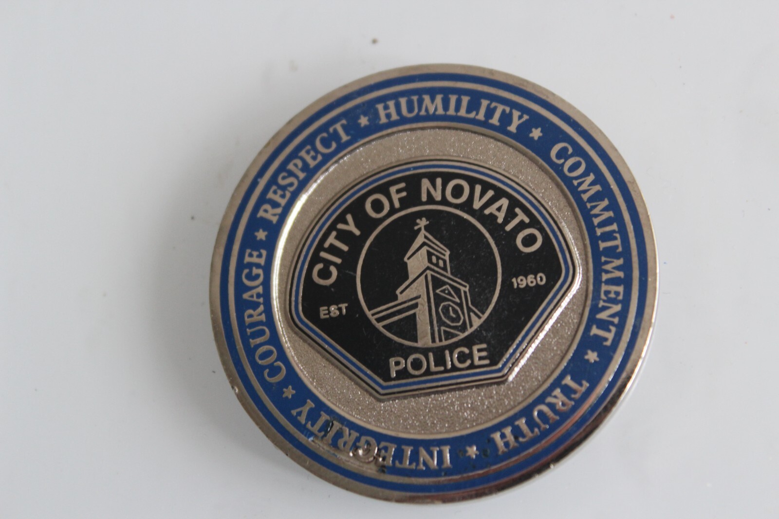 City of Novato Police Department Challenge Coin