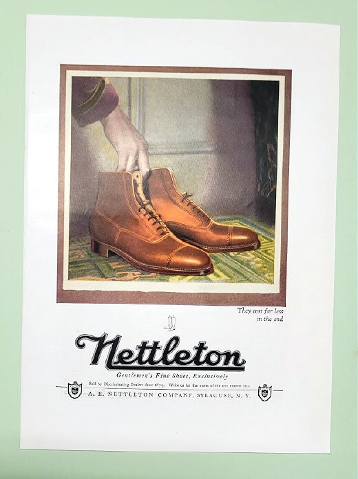 Orig 1924 Gillette Razor's THE TRAVELER Ad "A Christmas Gift" FREE USA SHIPPING