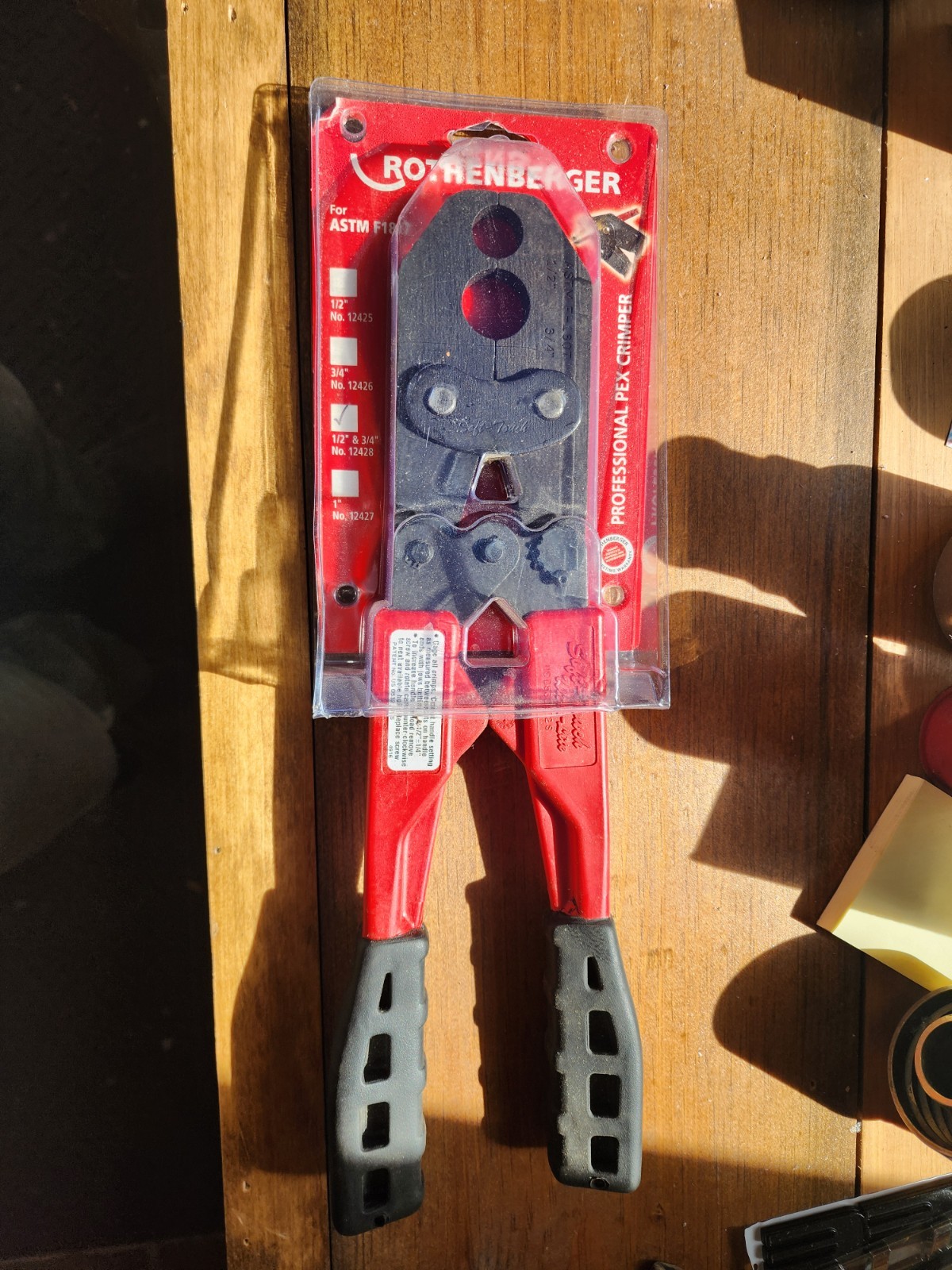 Rothenberger Professional Pex Crimper No. 12428  1/2 & 3/4 Brand New In Package