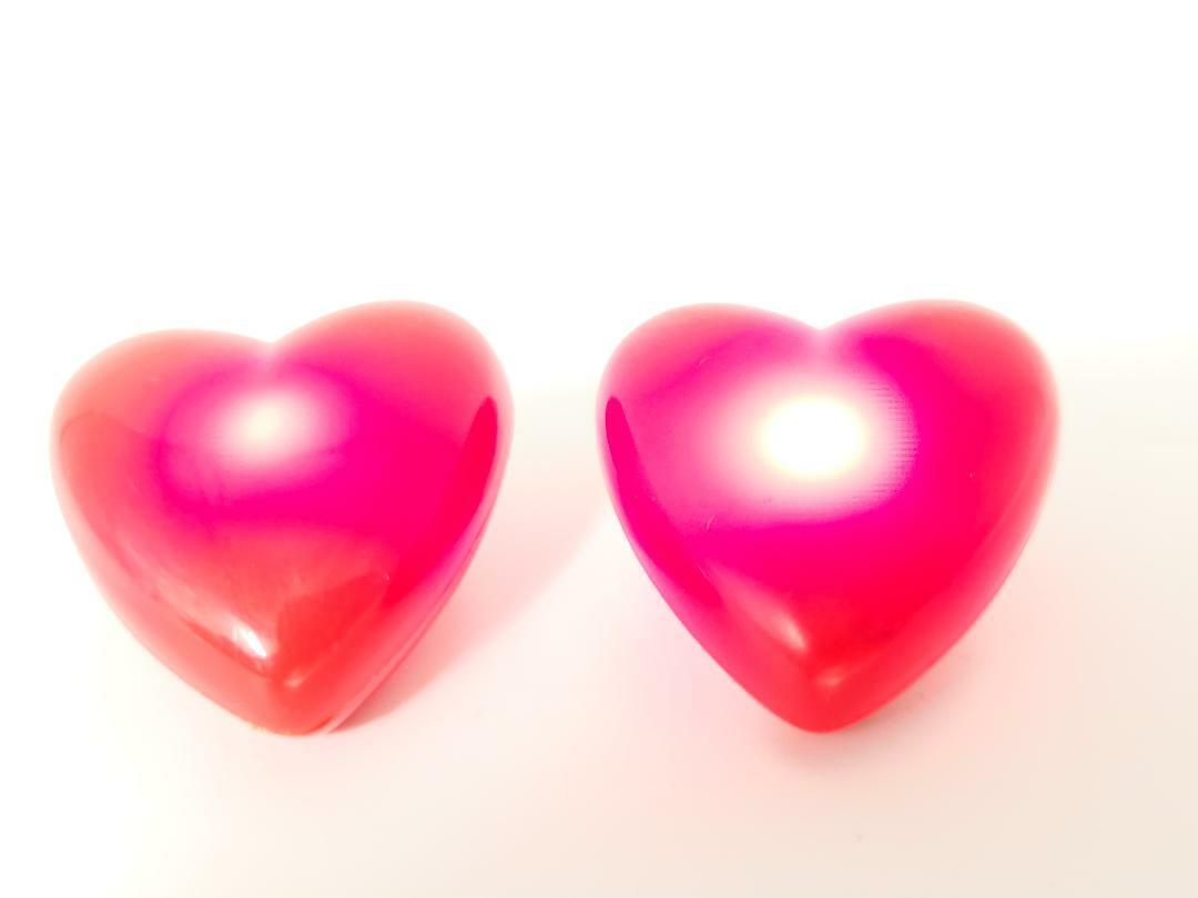 2 PC set LED Red Heart Broch Blinker w Red Light Multi-functional US Seller