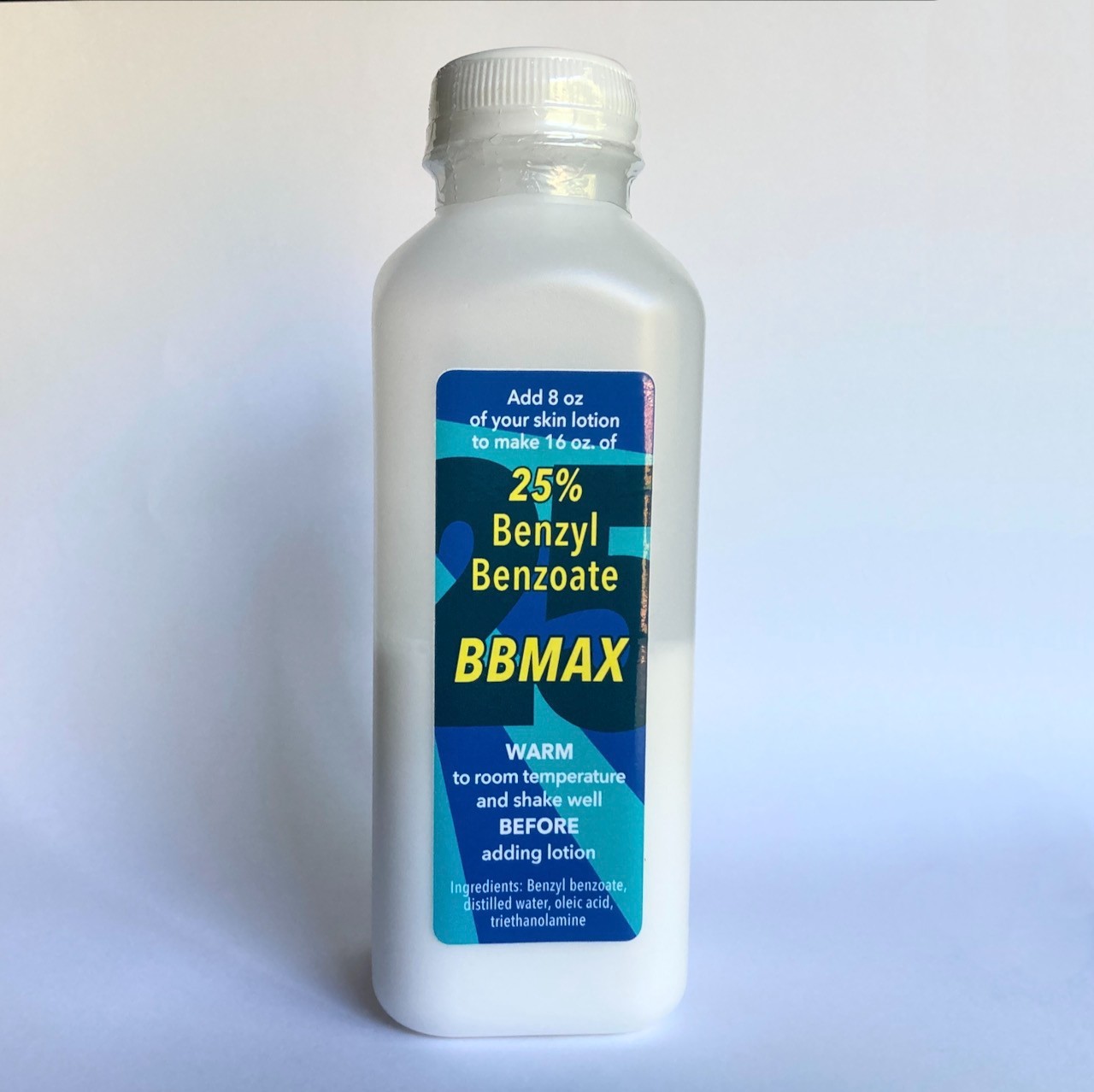 BBMAX — makes 16 oz of 25% Benzyl Benzoate lotion