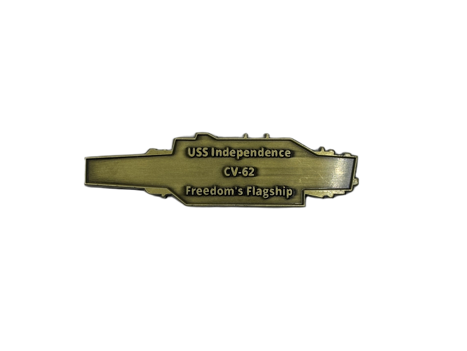 USS Independence (CV-62) Challenge Coin - US Navy Carrier Shape