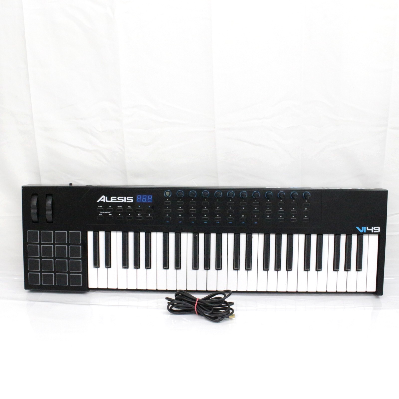 Alesis VI49 Advanced 49-Key USB/MIDI Keyboard Controller - No Power Adapter