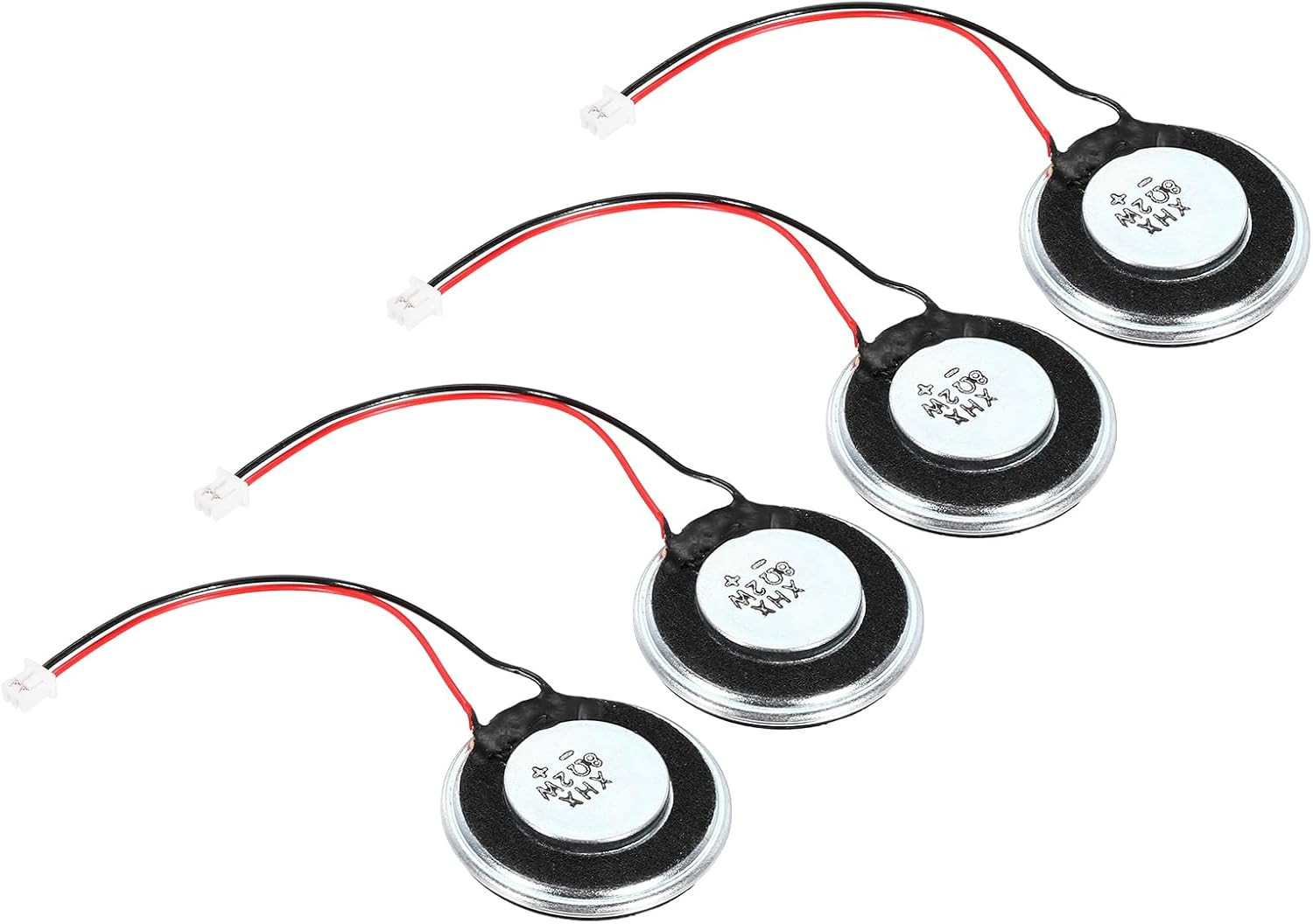 2 Pcs 2W 8 Ohm Small Speakers Metal Shell round Internal Micro Magnet Speaker wi