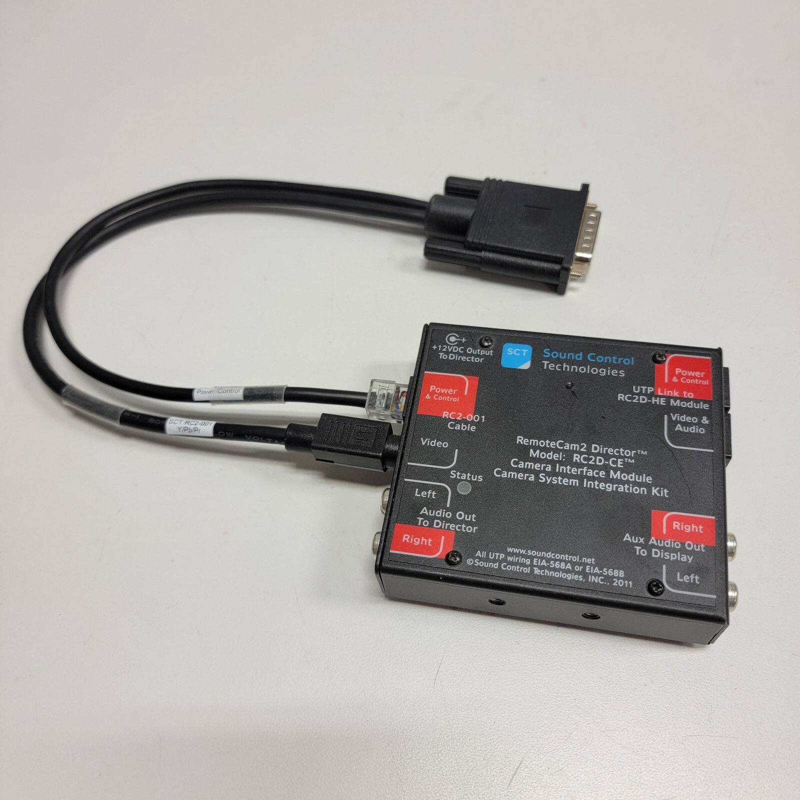 Sound Control Technologies RC2-Director Model RC2D-CE Camera System Integration