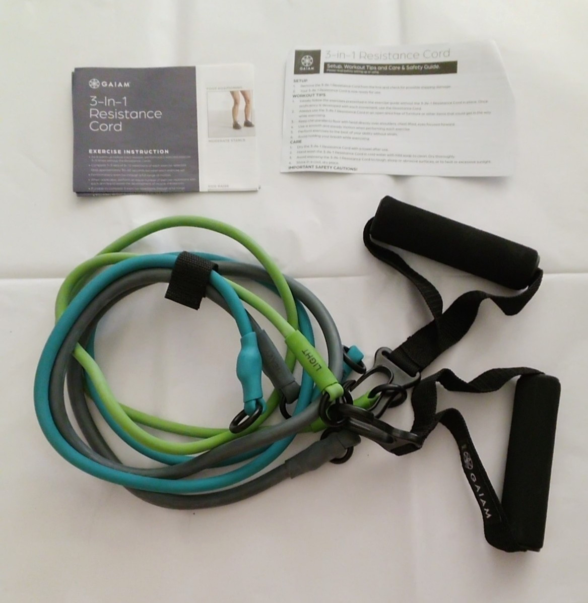 Gaiam 3-in-1 Resistance Cord Kit